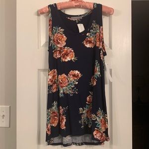 Sleeveless floral top